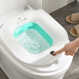 Basins Electric Folding Toilet Bidet Postpartum Woman Bath Toilet Seat Self Cleaning Hip Irrigator Soaking Bathtub Hemorrhoid Treatment
