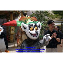 Mascot Costumes Madagascar King Julien Lemur Lemuroid Lemuridae Mascot Costume Cartoon Character Can Wear Wearable Opening Ceremony Zx852