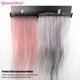 Stainless Steel Hair Extension Strands Holder WeftSew in Extension Holder for Extensions Display Tool 240314