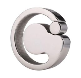 New 304 Stainless Steel Ball Stretcher Pendant Bondage Cock Ring Groove Design Scrotum RingsMetal Penis Ring Sex Toys For Men Y187506496