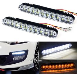 2x 30 LED Car Daytime Running Light DRL Daylight Lamp with Turn Lights External Lights Salable LED Daytime Running3158576