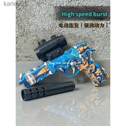 Gun Toys 2024 New M1911 High Speed Buretta Desert Eagle Crystal Boy Gift Childrens Toy Pistol yq240314