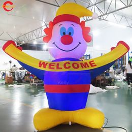 Outdoor Activities Free Ship 10mH (33ft) with blower Arm Open Inflatable Clown Model Outdoor Advertising Cartoons for Sale