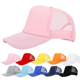 Ball Caps Outdoor Solid Colour Light Plate Embroidery For Men And Women Sunscreen Truck Driver Hat Net Stocking Hats With Visor