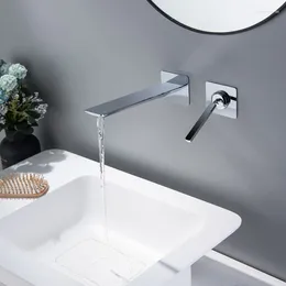 Bathroom Sink Faucets Modern Brass Faucet One Handle Basin Mixer Tap Copper Cold Water Fashion Design Wall Mounted