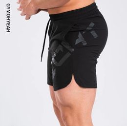 GYMOHYEAH Mens Shorts Summer Black Casual Fitness Gyms Bodybuilding Jogger Training Clothing Quickdrying compression Shorts Men9564796