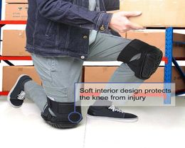 Knee Pads for Work Adjustable Gel Cushion Flooring Gardening Construction Duty Guard Lap Protect Knee Protector drop8731966