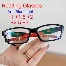 Sunglasses Anti Blue Light Finished Reading Glasses Fashion Women Men Square Ultralight TR90 Sport High Definition Presbyopia Eyeglasses 2