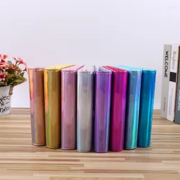 A6/A5 Macaroon Laser Colour PU Leather DIY Binder Notebook Cover Diary Agenda Planner Paper School Stationery