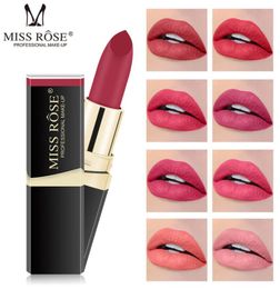 Miss Rose 42 Colours Sexy Matte Velvet Lipstick Pigment Lips Baton Waterproof Long Lasting Matte Lip Stick Makeup Cosmetics9981714
