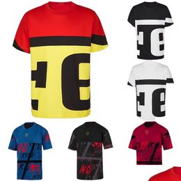 Motorcycle Apparel 2023 F1 T-Shirt Forma 1 Summer Men Short Sleeves Outdoor Racing Lovers T Shirts Quick-Drying Mtb Jersey Plus Size T Otred