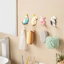 Hooks Storage Hanger 5x12cm Home Door Hanging Creative Cartoon Bathroom Accessories Bird Tail Curved Hook