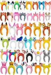 Cute headband foil balloon rabbit bear Cartoon animal balloon pink children039s toys baby shower birthday party decoration1796882