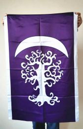 Accessories 96x64cm World of Night Elf Tree of Life Flag Banner Cosplay Home Decor