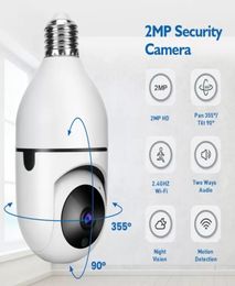 Wifi PTZ IP Cameras Remote HD 360° Viewing Security E27 Bulb Interface 1080P Wireless 360 Rotate Auto Tracking Panoramic Camera Li7482745