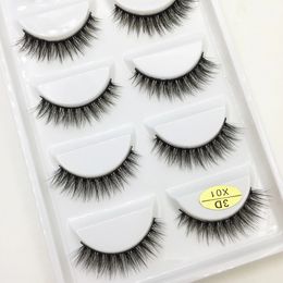 10/50 Boxes 37 Style 5 Pairs Natural 3D False Eyelashes Makeup Fake Eye Lashes Faux Cils Make Up Beauty Maquillaje Wholesale 240326