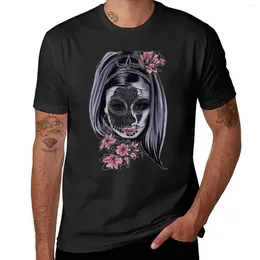 Men's Polos Girl Sugar Skull T-Shirt Sports Fans Sweat Mens Graphic T-shirts