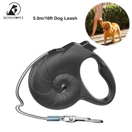Leashes 5 meters Dog Leash Polyester Retractable Pet Leashes For Dogs Accessories Running Handheld Rope With Lock Dog Supplies