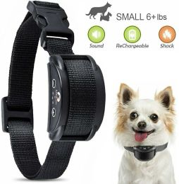 Repellents Paipaitek pet Upgraded Dog Bark Collar Automatic Effective Rechargeable Dogs Bark Collars 5 AntiBarking Training Modes