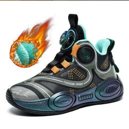 HBP Non Brand New hot selling warm Kids fashion Sneakers High quality childrens air cushion Leather basketball shoes