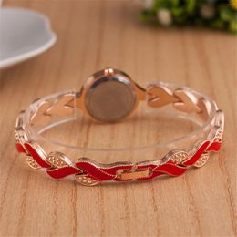 Wristwatches Women's Fashion Quartz Watch Small Dial Pointer Display Wristwatch for Brides Wedding Banquet Wearing 9009 9670