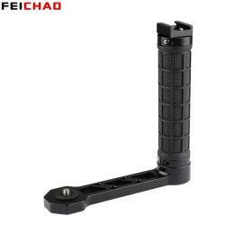 Heads Gimbal Accessories L Bracket Stand Side Handle Grip Cold Shoe 1/4'' Screw for Dji Ronin S Zhiyun Crane 2 Weebill Lab Stabilizer