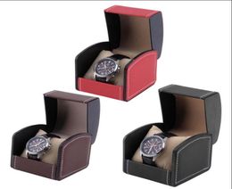 Single Grid Leather Watch Display Case Organizer Gift Box Jewelry Storage Box Packaging For Bangle Wrist Bracelet Jewelry Packagin2195405