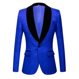 Men039s Suits Blazers Fashion Red Pink Black White Blue Patterned Suit Slim Fit Groomsmen Tuxedos For Wedding Shawl Collar Ja3937458 CZ5Q