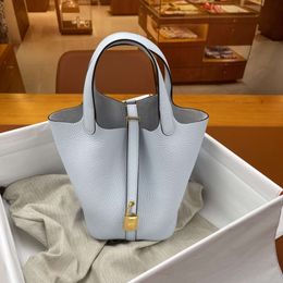 10A Leisure Bucket Bag Womens Tote Classic Designer Premium TC Leather Semi-handmade Fashion Capacity with original gift box packaging Luxury Brand 1165ess