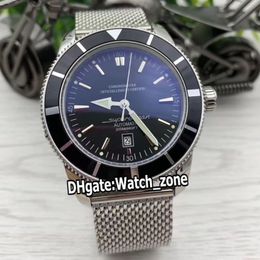 New Superocean Heritage II AB2010121 42mm Black Dial Automatic Mens Watch Stainless Steel Bracelet Gents Watches High Quality Watc228g