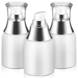 Storage Bottles 3 Pcs Essence Lotion Empty Bottle Refillable Containers With Cover Dispenser For Trip As Travel