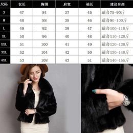 Fox Collar Skin Hair Autumn/Winter Haining Fur Coat Women's Short Combination Mink 8329