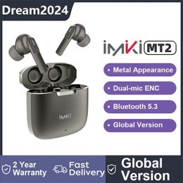 IMIKI MT2 Earphones Full In-Ear Dual-mic ENC Noise Reduction Sports Headset BT 5.3 IPX4 Waterproof Wireless Headphone HiFi