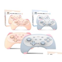 Game Controllers Joysticks Iine Cat 4Nd Wireless Controller For Switch Lite Gamepad Voice Wake Up Headphone Plug Gamepads6960894 Drop Ot7Mb