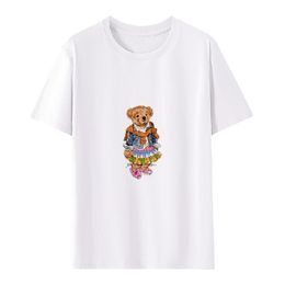 2024 Women's new T-shirt, Designer POLO shirt, women's new printed T-shirt, 100% high-quality cotton summer wear