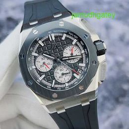 AP Mechanical Watch Pilot Watch Royal Oak Offshore Series 26420SO Panda Plate Date Timing Function 44mm Automatic Mechanical Mens Watch