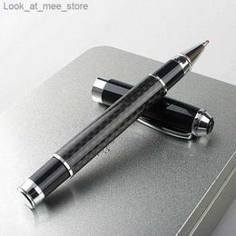 Fountain Pens Fountain Pens Deluxe high-quality black fiber optic business office Rollerball pen new school stationery ink pen Q240314