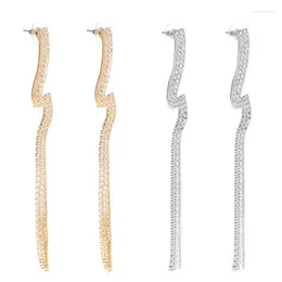 Dangle Earrings E15E Tassel Women Jewellery For Rhinestone Luxury Long Drop Wedding Fashion Fr