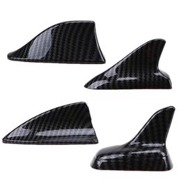 Auto Car Universal Shark Fin Roof Decorative Decorate Antenna Aerials Imitation Carbon Fiber Car Stickers Exterior Parts7193320