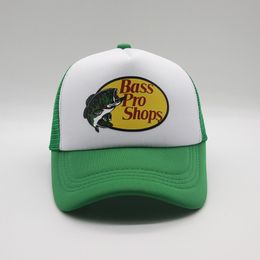 Ball Caps Bass Pro Shops Printing Net Cap Summer Outdoor Shade Casual Cap Truck Hat230Y