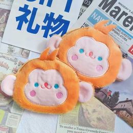 Other Toys New Cartoon Cute Little Monkey Coin Purse Plush Pendant Coin Purse Plush Toy Cute Portable Bag Birthday Christmas GiftL2403