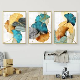 Number GATYZTORY 3pc/Set Painting By Number Leaf Landscape HandPainted Kits Drawing Canvas DIY Oil Pictures Landscape Home Decor