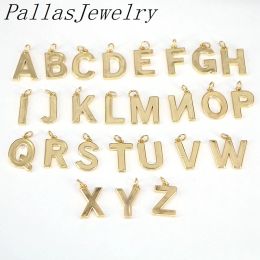 charms 26Pcs Gold Colour AZ Alphabet letter pendant necklace Intitial letter Jewellery gift Named Jewellery wholesale