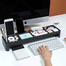 Multifunctional Desk Set Organiser Table Storage Holder Drawer Office Keyboard Rack Home Stationery Accessories 240314