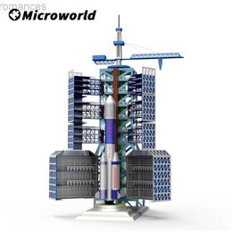 3D Puzzles Microworld 3D Metal Puzzle Games Chinese Satellite Launch Center Model Kits Laser Cutt DIY Jigsaw Toys Christmas Gifts For Adult 240314