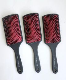 Top Quality Hair brush comb Plastic Handle with Rubberized Coated Boar Bristle Hair Brush hair extensions tools selling8249149