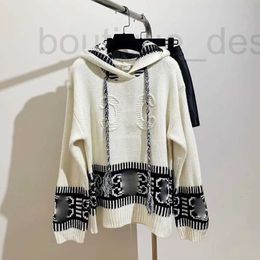 Kadın Sweaters Tasarımcı Markası Sonbahar/Kış Örme Kapüşonlu Süveter Top çok kapsayıcı ve seçici değil 8QCG