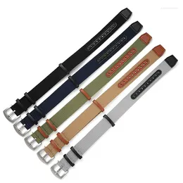 Watch Bands Fashion Nylon Cowhide Waterproof Comfortable Men Women Watchband Genuine Leather Knitted Integrated Universal Strap
