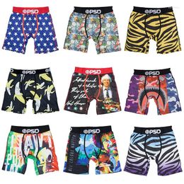 Underpants Print Fashion Men Underwear Boxer Cueca Male Panty Lingerie Boxershorts S-XXL