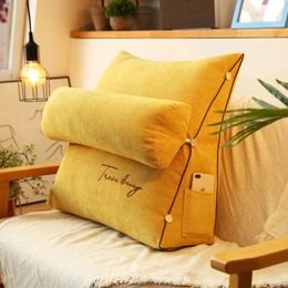 Pillow Cojines Decorativos Sofa Soft Office Chair S Throw Pillows Solid Embroidered Triangle Seat
